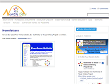 Tablet Screenshot of northstaroftexaswritingproject.org